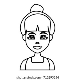 Young woman cartoon