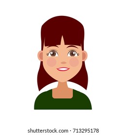 Young woman cartoon