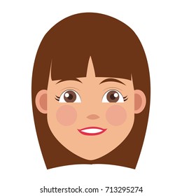 Young woman cartoon