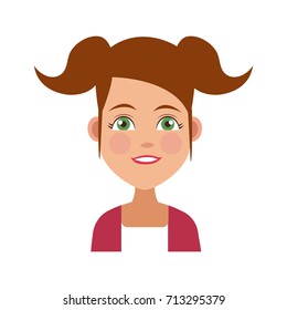 Young woman cartoon