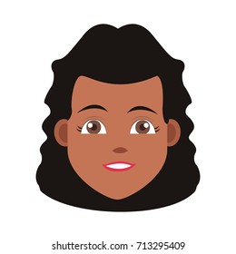 Young woman cartoon