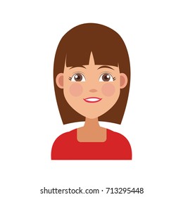 Young woman cartoon