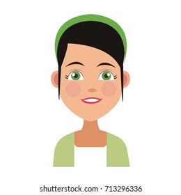 Young woman cartoon