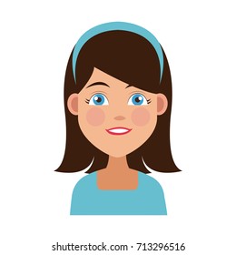 Young woman cartoon