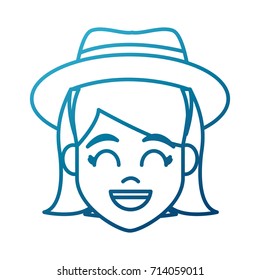 Young woman cartoon