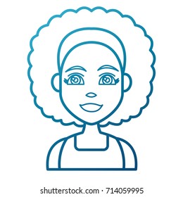 Young woman cartoon