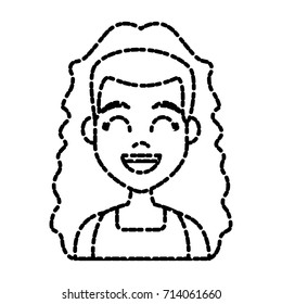 Young woman cartoon