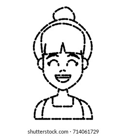 Young woman cartoon