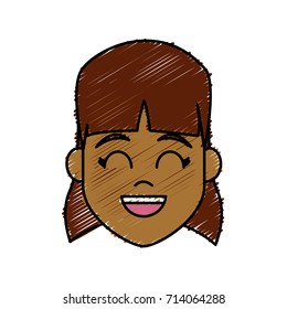 Young woman cartoon