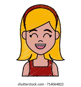 Young woman cartoon