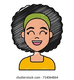 Young woman cartoon