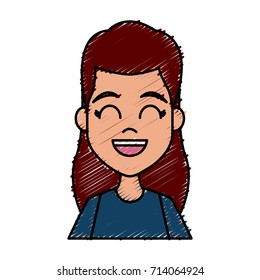 Young woman cartoon