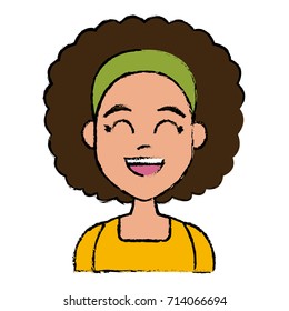 Young woman cartoon