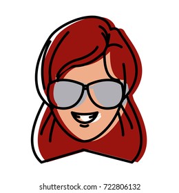 Young woman cartoon