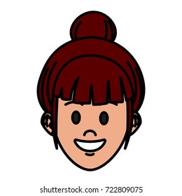 Young woman cartoon