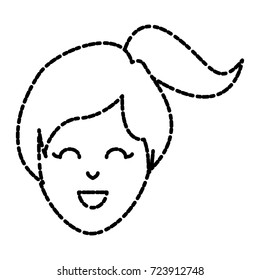 Young woman cartoon