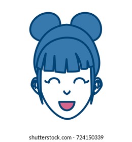 Young woman cartoon