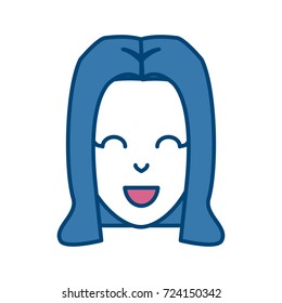Young woman cartoon