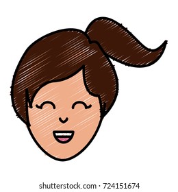 Young woman cartoon