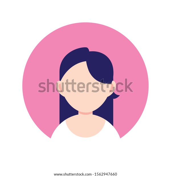 Young Woman Chatacter Person Flat Design Stock Vector (Royalty Free ...