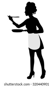 Young woman cooking healthy food