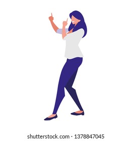 young woman dancing