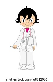 young woman doctor