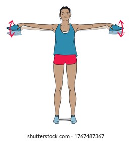 2,605 Arm circle exercise Images, Stock Photos & Vectors | Shutterstock