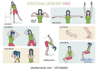 A young woman doing a stretching exercise routine.