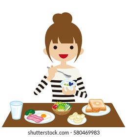 Eat Breakfast Clip Art High Res Stock Images Shutterstock