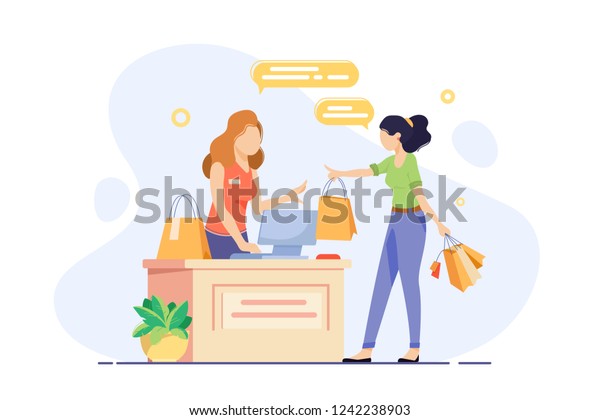 買い物と買い物の精算をする若い女性 女の子のコンセプトセラー ベンダー レジ係で買い物袋を持つ ベクターイラスト のベクター画像素材 ロイヤリティ フリー 買い物と買い物の精算をする若い女性 女の子のコンセプトセラー ベンダー レジ係で買い物袋を持つ ベクターイラスト のベクター画像素材 ロイヤリティ フリー
