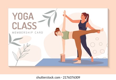 Young woman enjoying yoga class , Healthy lifestyle, active recreation, Yoga day, Woman doing yoga exercises. character Vector illustration.