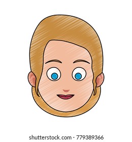 Young woman face