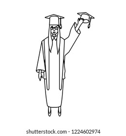 young woman graduated celebrating