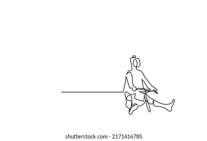 a young woman happily rides a bicycle raising her feet