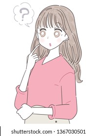 A young woman has doubts