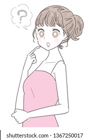 A young woman has doubts