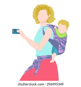 The young woman holding a credit card