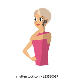 young woman icon