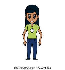 young woman icon image 