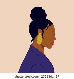 Young Woman Icon Vector Design.