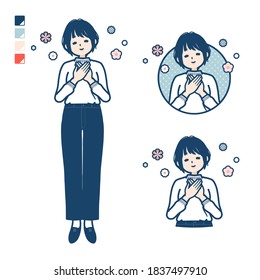 A young woman in a Knit sweater with Rest images.
It's vector art so it's easy to edit.

