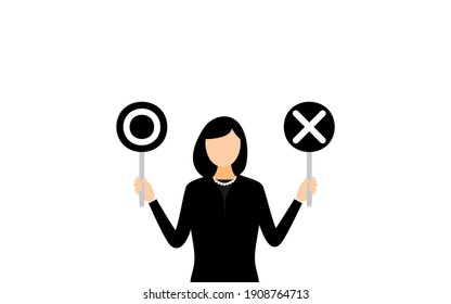 Young woman in mourning, correct and wrong