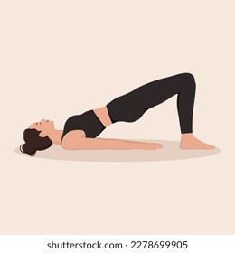 A pregnant girl is engaged in yoga in nature in the pose of Salamba  Sarvangasana 16768730 Vector Art at Vecteezy