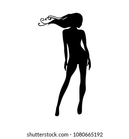 young woman posing