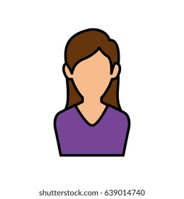 Young woman profile