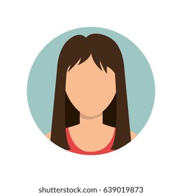 Young woman profile