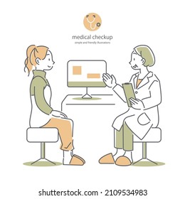 young woman seeing a doctor