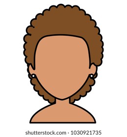 young woman shirtless character
