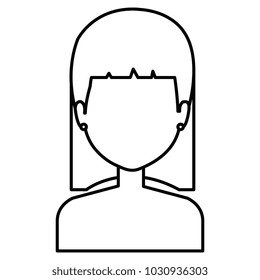 young woman shirtless character